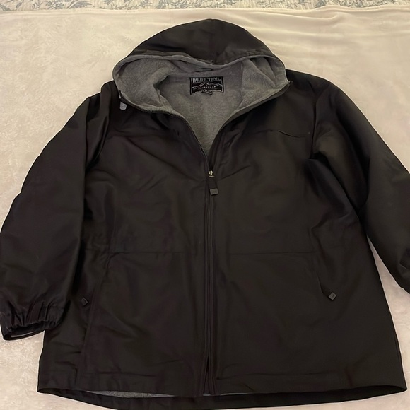 Pacific Trail‎ Women's Jacket Black Fleece Lined Full Zip Windbreaker Size Large - Picture 1 of 9